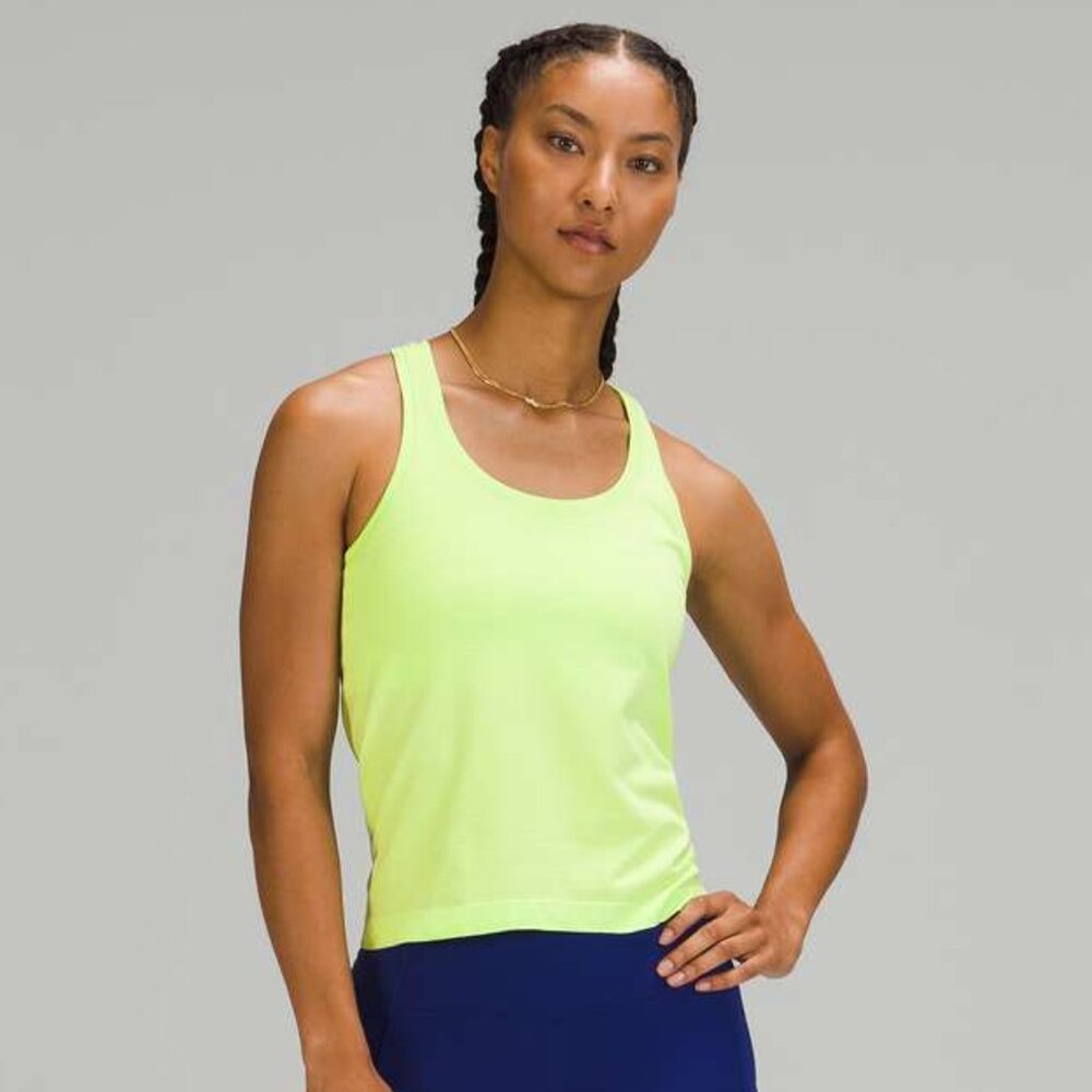 Lululemon Swiftly Tech Racerback Tank Top 2.0 *Race Length - Light Green/Yellow